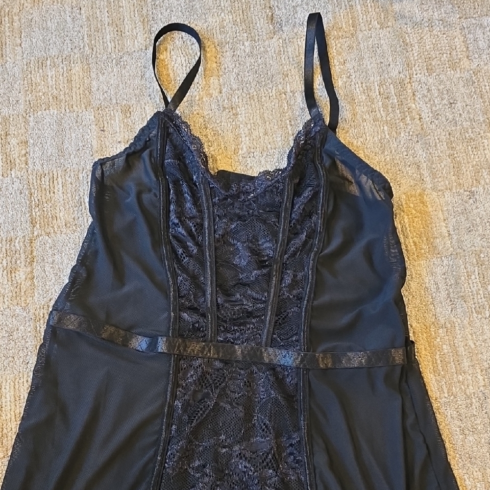 Forever 21 Black Lace Chemise